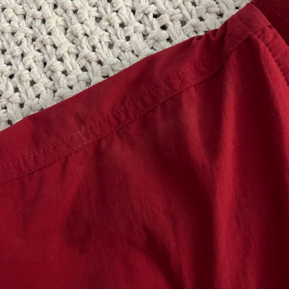 *VINTAGE* Izod Golf Men's Red Pullover Nylon Windbreaker W Pockets; Size M - Picture 5 of 8